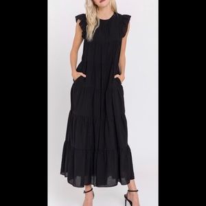 La Ven Ruffle Tiered Maxi Dress